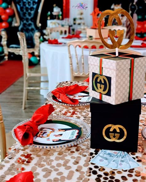 gucci inspired party decorations